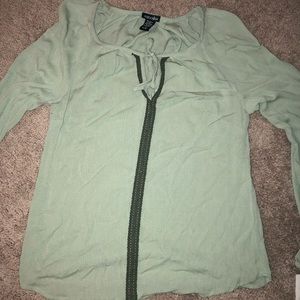 olive green blouse